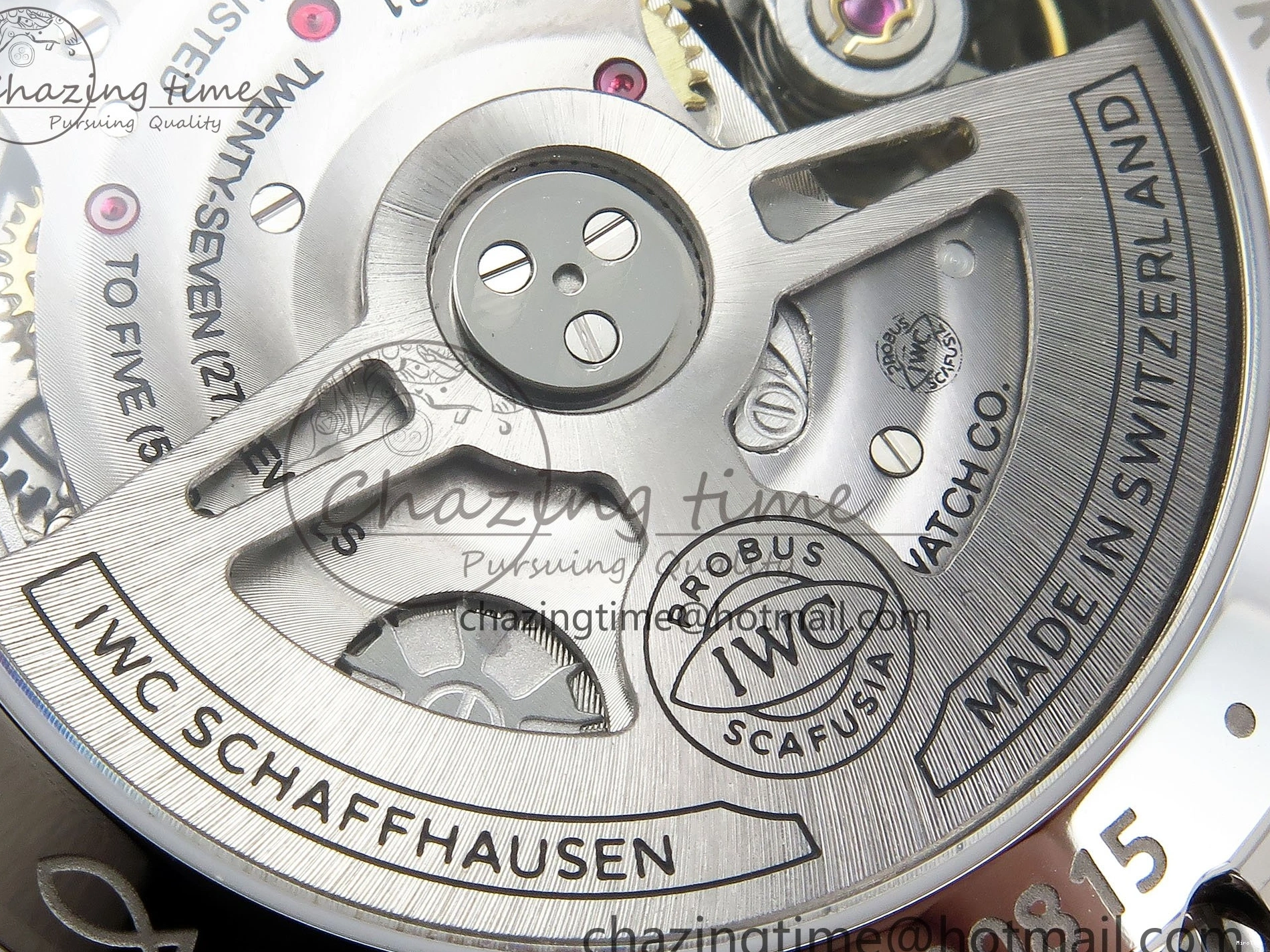 MIROTIME 0412 Casual Portuguese Chrono IW3716 Z+F 1:1 Best Edition White Dial on Blue Rubber Strap A 7016